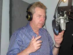 Roger in the recording booth